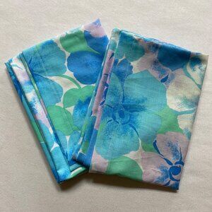 Vintage Wabasso Pair of Handmade Flower Power Pillowcases Standard Size